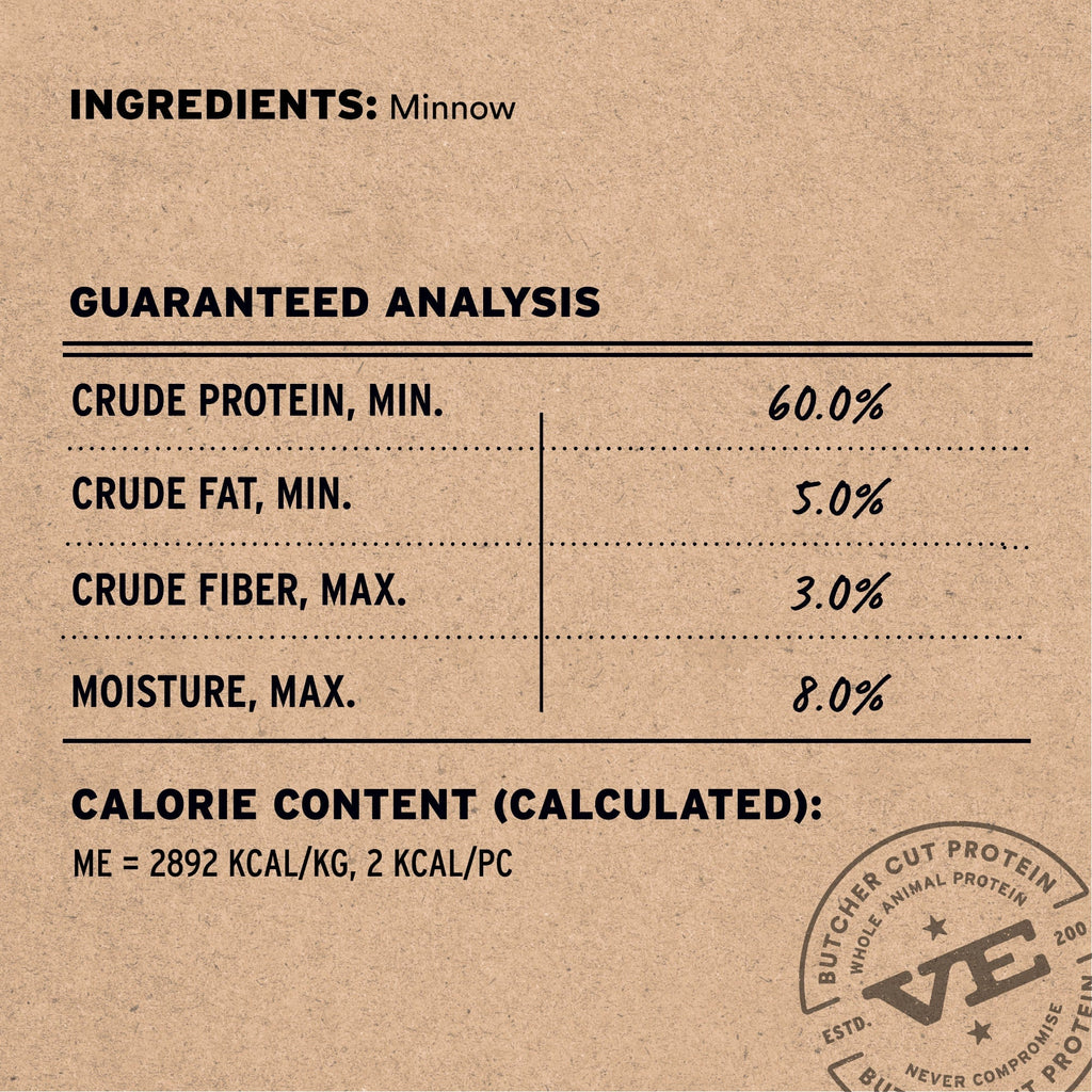 Freeze-Dried Whole Minnow Dog Treats for High-Value Rewards, Single-Protein Bites in Two Bag Sizes source image 3