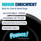 Indoor Pet Lure Course for Cats and Small Dogs, Automatic 10-Minute Play, USB-C Power and Magnetic Pulleys source image 3