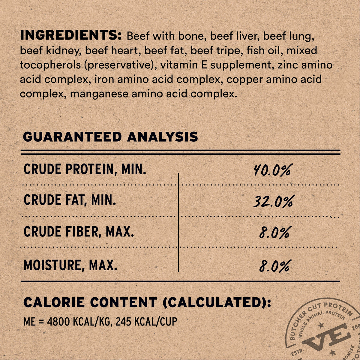 Freeze-Dried Raw Beef Dog Food Mini Nibs for Complete Meals or Mixers, Available in Four Bag Sizes source image 3