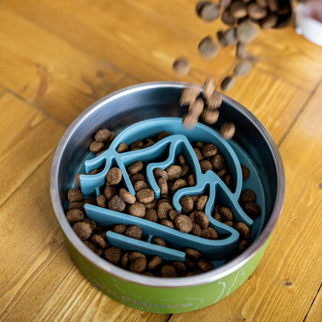 Silicone Slow Feeder Insert for Dog Bowls, Suction-Base Mealtime Puzzle in Two Practical Sizes source image 3