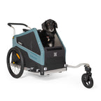 Convertible Dog Bike Trailer and Stroller for Medium or Large Dogs, Roll-Up Windows and 75- or 100-Lb Capacity source image 3