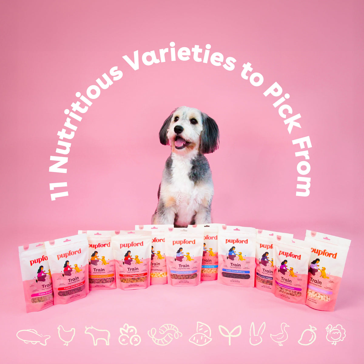 Freeze-Dried Rabbit Dog Training Treats, Low-Calorie Crunchy Rewards in Four Package Sizes source image 3