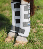 Horse Fly Boots in Breathable 3D Sports Mesh, Ventilated Leg Protection for Front or Hind Use source image 3