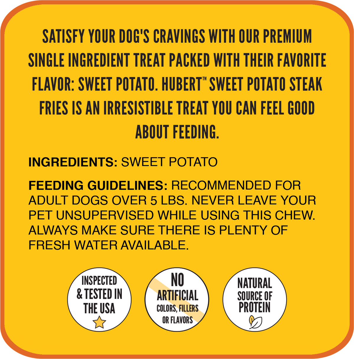 Sweet Potato Dog Treats, Single-Ingredient Vegan Fries in One or 2.5 Pound Resealable Bags source image 3