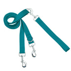 Teal No-Pull Dog Harness for Guided Walks, Front and Back Control Points with Velvet-Lined Chest Strap source image 3