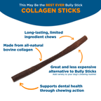 Six-Inch Collagen Dog Chew Kabobs Wrapped in Beef, Chicken and Pork, Multipacks for Small and Medium Breeds source image 3