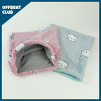 Guinea Pig Plush Play Set for Daily Hideaway and Rest Time, Three-Piece Package in Pink or Gray source image 3