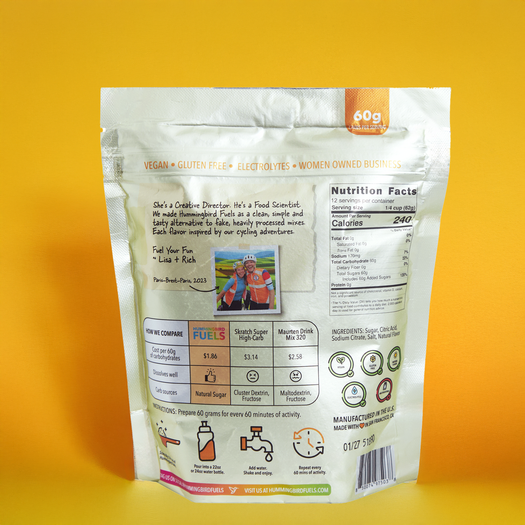 Sports Drink Mix in Girona Orange, Five-Ingredient High-Carbohydrate Electrolyte Fuel for Endurance Training source image 3