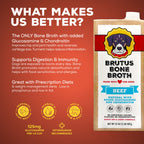 Beef Bone Broth Meal Topper for Dogs, All-Natural Superfood Support in Two-Pack or Six-Pack Sizes source image 3