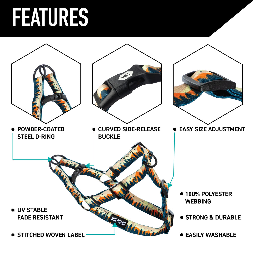 Adjustable Dog Walking Harness in Abrasion-Resistant Webbing for Secure Everyday Outdoor Adventures source image 3