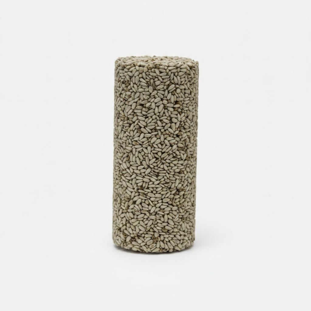 Safflower Seed Cylinder for Wild Birds, 1.9 lb Block with Hollow Center for Compatible Log Feeders source image 3