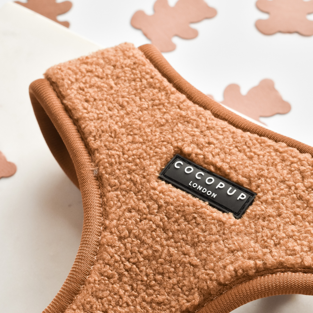 Adjustable Neck Dog Harness in Teddy Texture, Lightweight Walking Vest for XXS to Large Dogs source image 3
