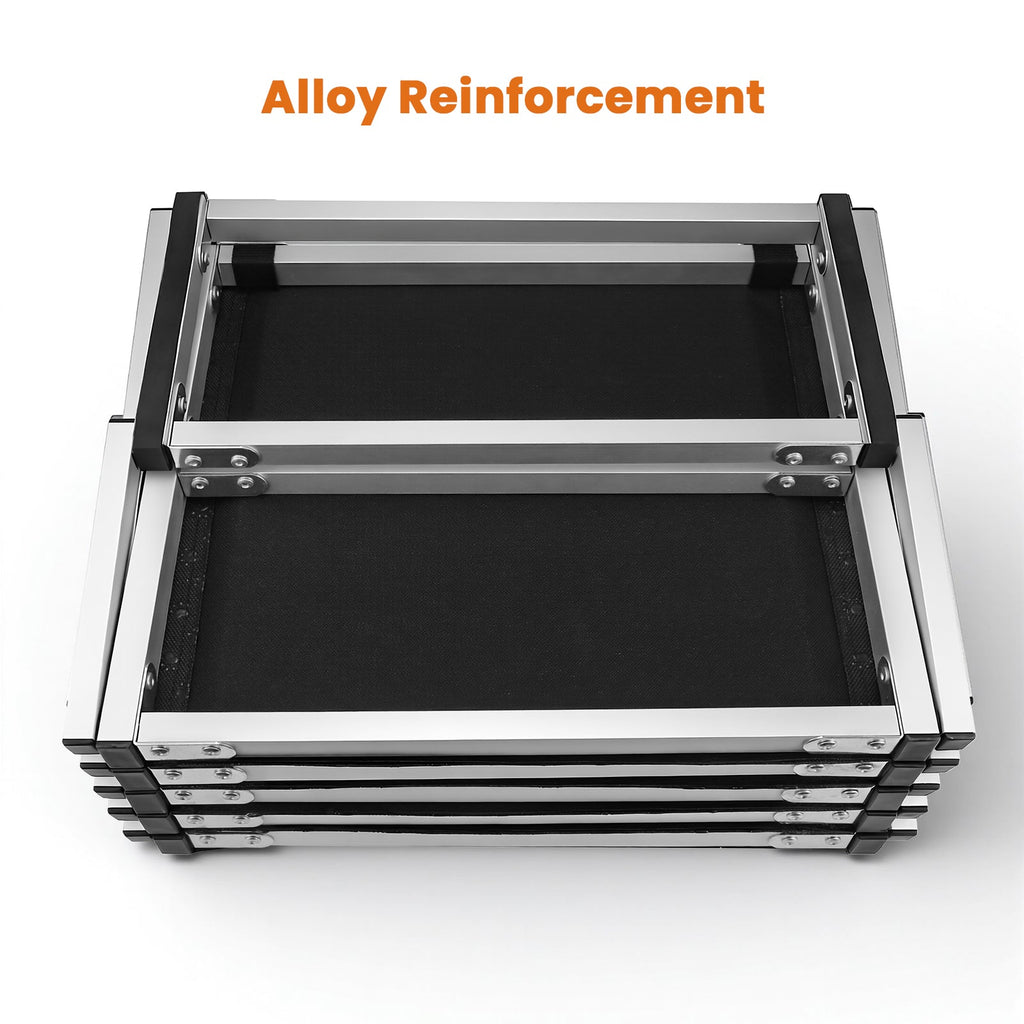 Folding Dog Stairs for SUVs, Beds and Sofas, Lightweight Aluminum Frame Rated to 230 Pounds source image 3
