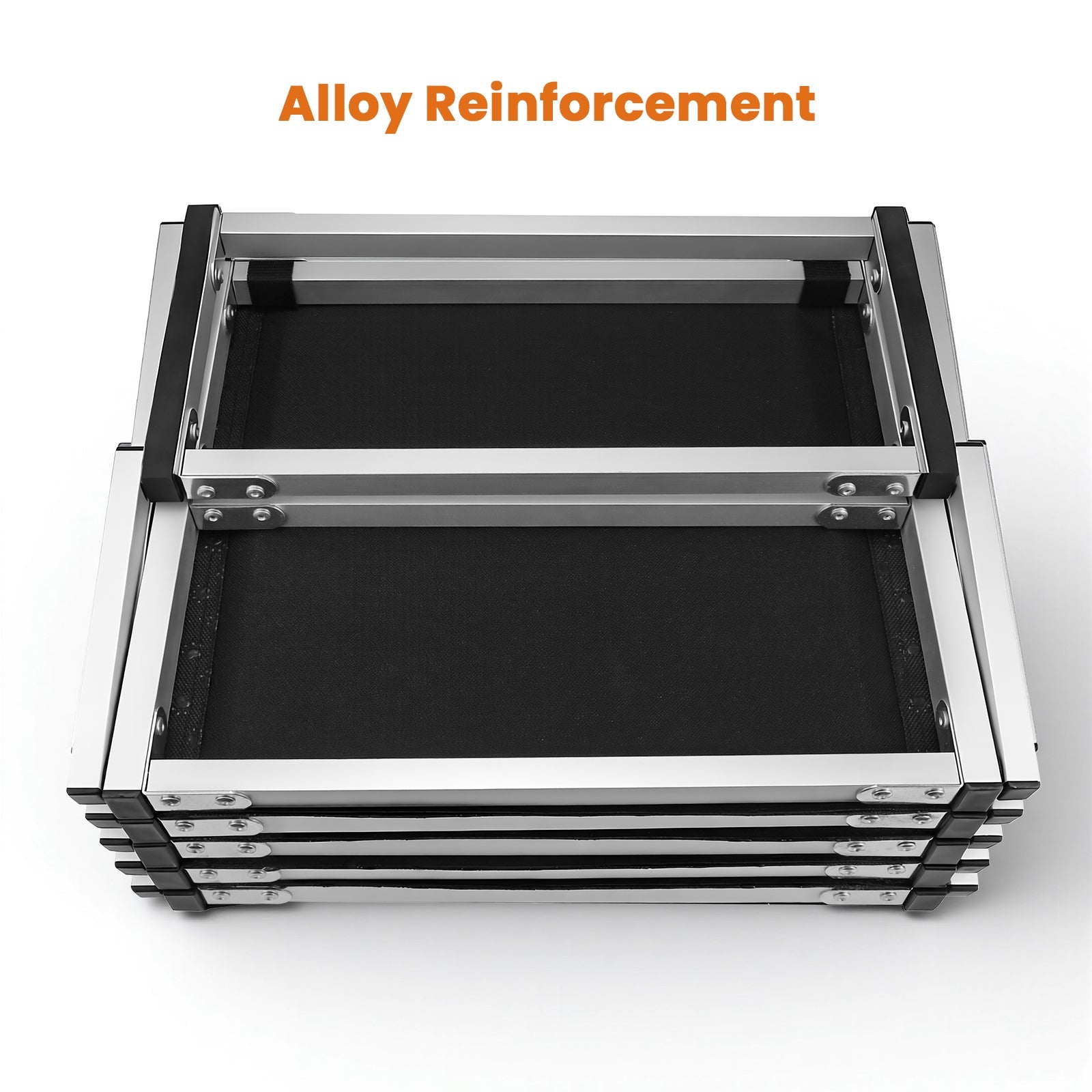 Folding Dog Stairs for SUVs, Beds and Sofas, Lightweight Aluminum Frame Rated to 230 Pounds source image 3