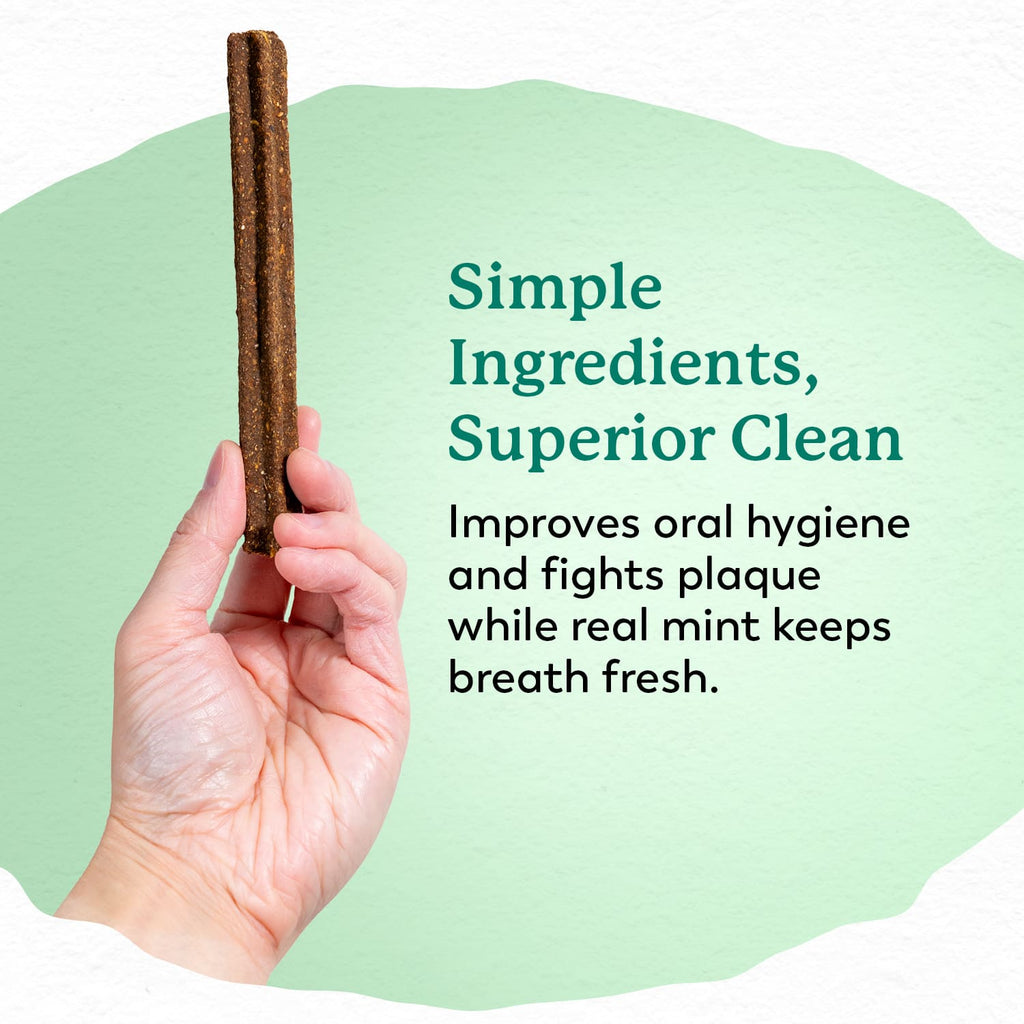 Sweet Potato Dental Chews for Dogs, Mint-Flavored 24 oz Bag for Natural Abrasion and Fresher Breath source image 3