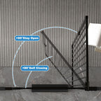 Extra Tall Walk-Through Pet Gate, 57-Inch Pressure-Mounted Steel Barrier in Six Width Ranges source image 3