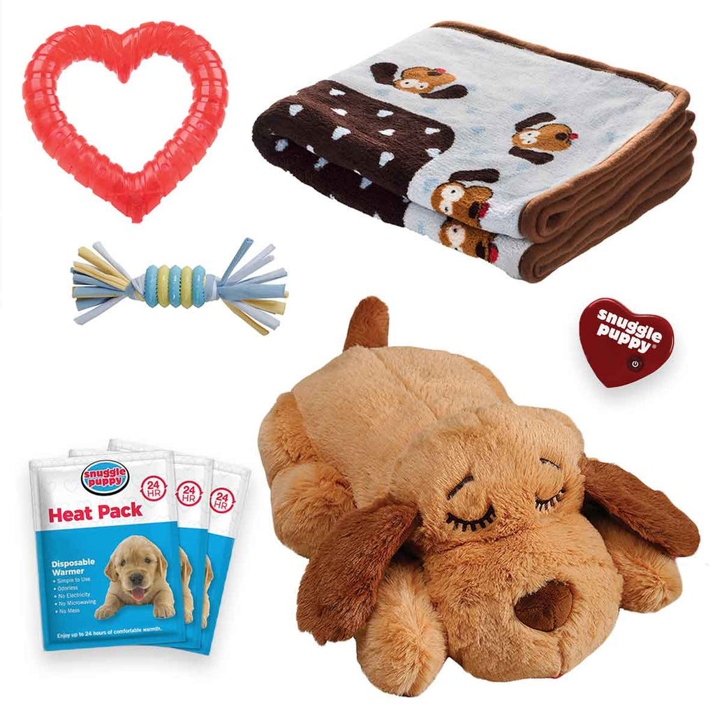 New Puppy Starter Kit for Home Transition, Heartbeat Plush and Coordinated Comfort Essentials Included source image 3