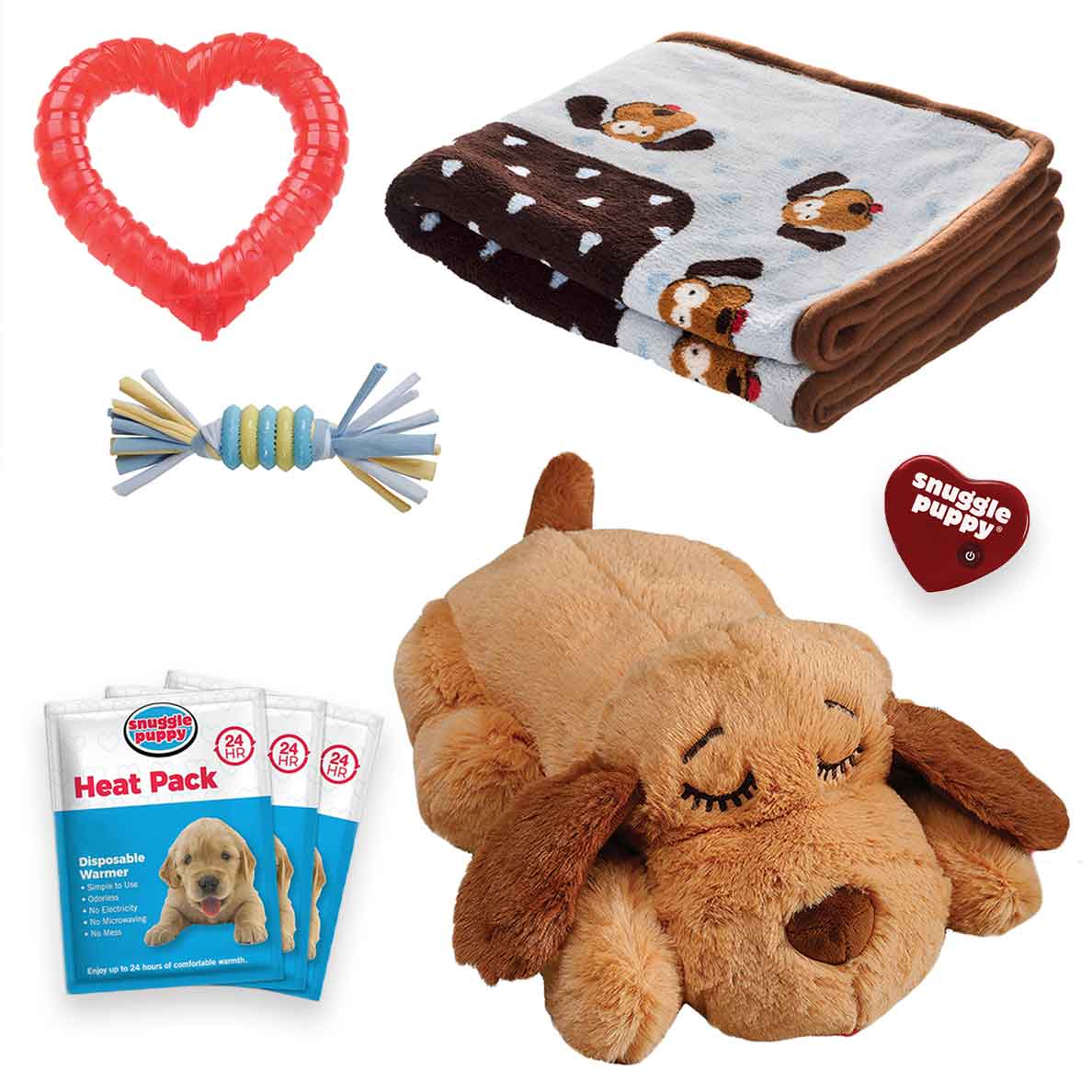 New Puppy Starter Kit for Home Transition, Heartbeat Plush and Coordinated Comfort Essentials Included source image 3
