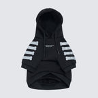 Black Reflective Dog Hoodie with Fleece Lining and Leash Opening for Comfortable Cold-Weather Walks product image 3