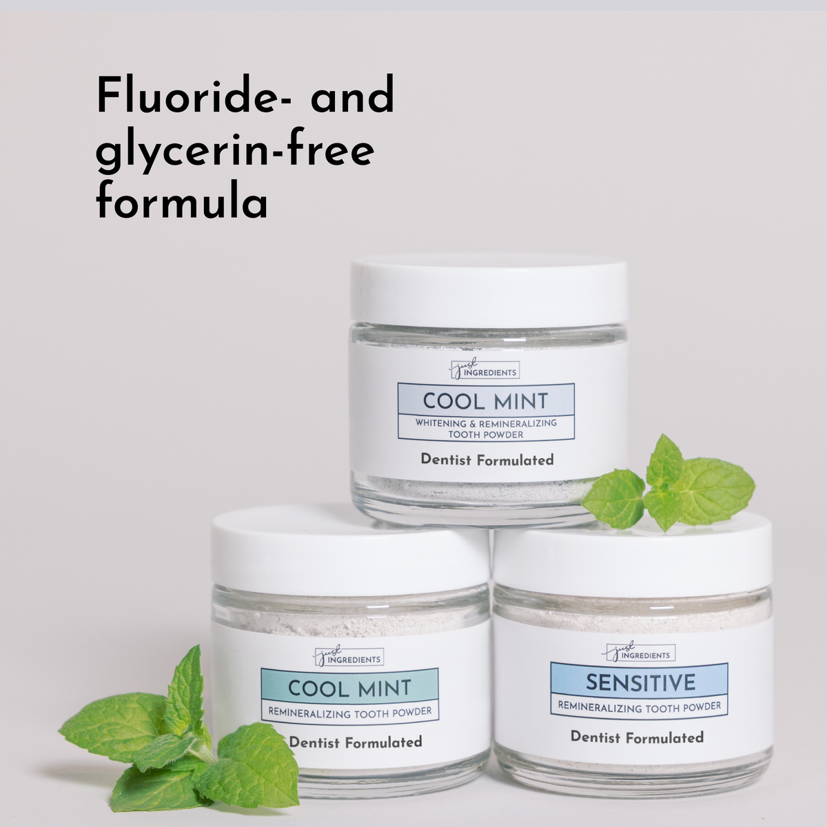 Mint Remineralizing Tooth Powder with Hydroxyapatite for Twice-Daily Cleaning in a 2 oz Jar product image 3