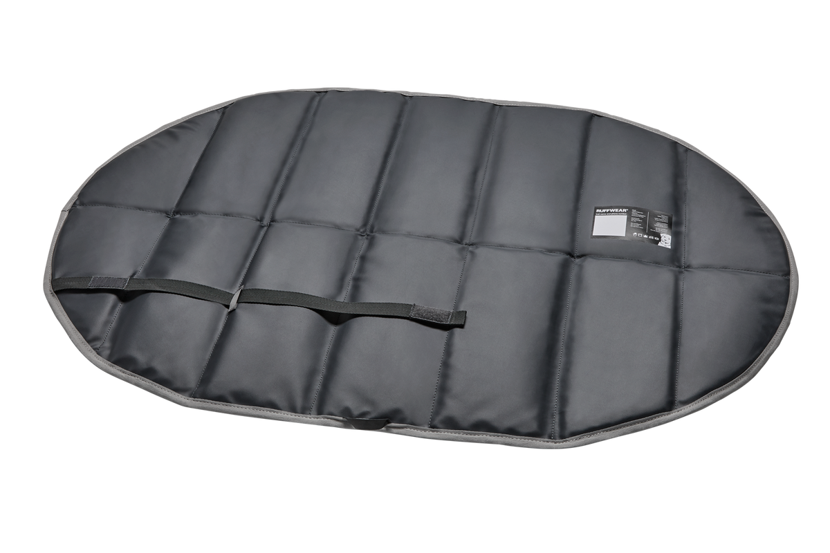 Folding Camping Dog Pad in Cloudburst Gray, Insulated Portable Bed for Backpacking and Car Trips source image 3