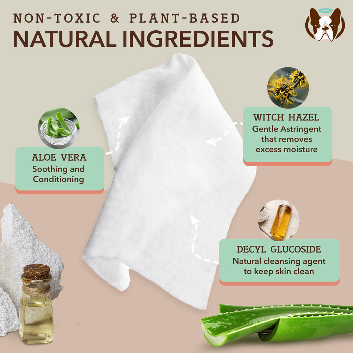 Extra Large Dog Grooming Wipes for Paws, Fur and Skin, Convenient Cleanup Between Regular Baths source image 3
