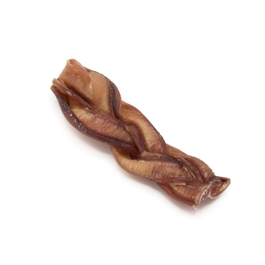 Braided Bully Stick Dog Chews Made from 100% Beef, Six-Inch Treats in Four Multi-Pack Quantities source image 3