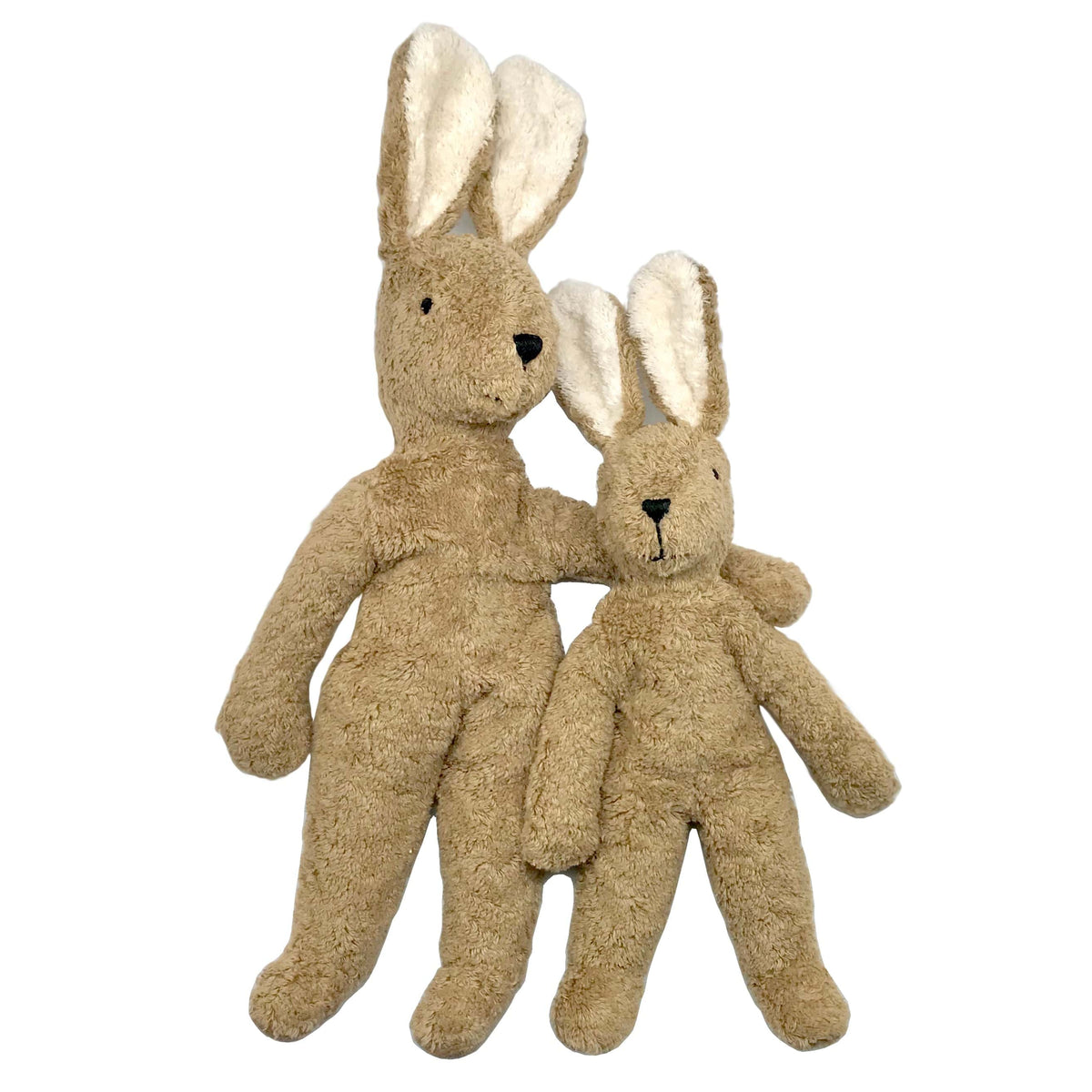 Organic Bunny Stuffed Animal in Beige Cotton Plush, Handmade in Germany in Small and Large Sizes source image 3