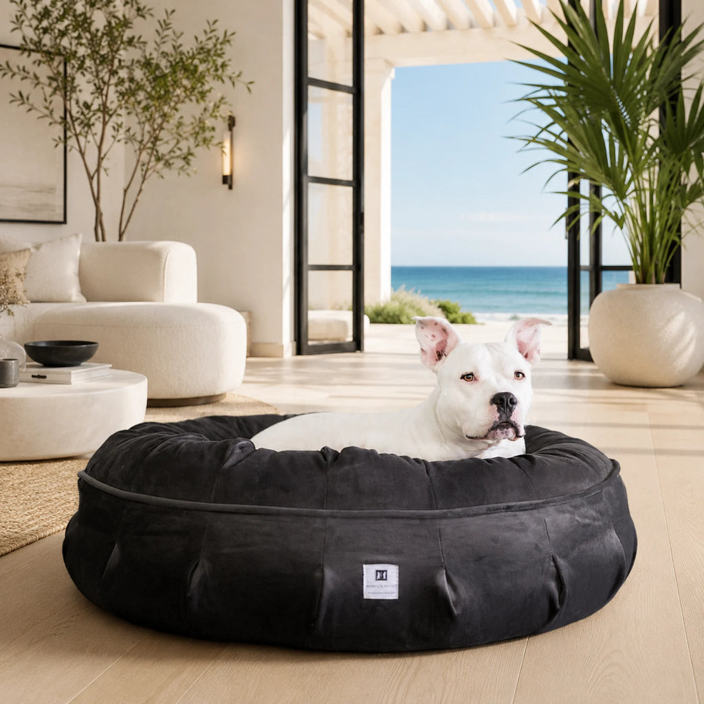 Round Orthopedic Velvet Dog Bed product image 3