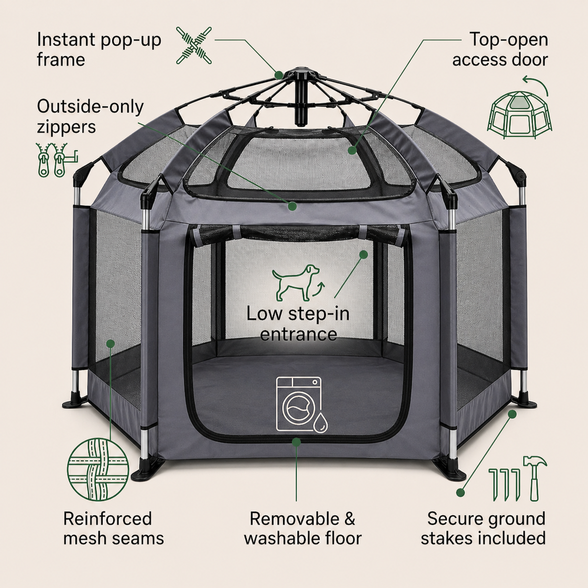 Portable Dog Playpen product image 3
