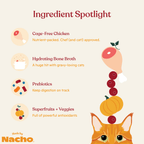 Minced Chicken Wet Cat Food in Bone Broth Gravy for Hydration and Complete Balanced Daily Nutrition product image 4