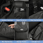 Waterproof Dog Car Seat Cover for Sedans, SUVs and Utes, Four-Way Layout for Left or Right Drive source image 4
