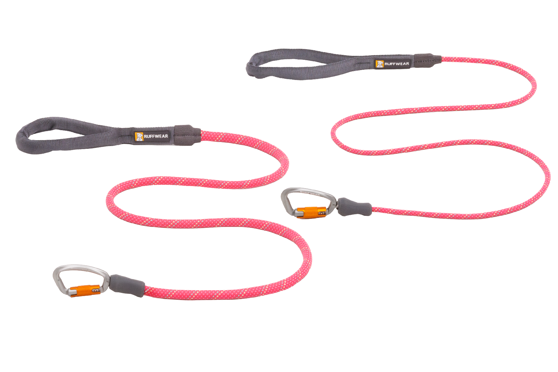 Reflective Rope Dog Leash for Everyday Walks, Auto-Locking Swivel Carabiner in Two Rope Diameters source image 4