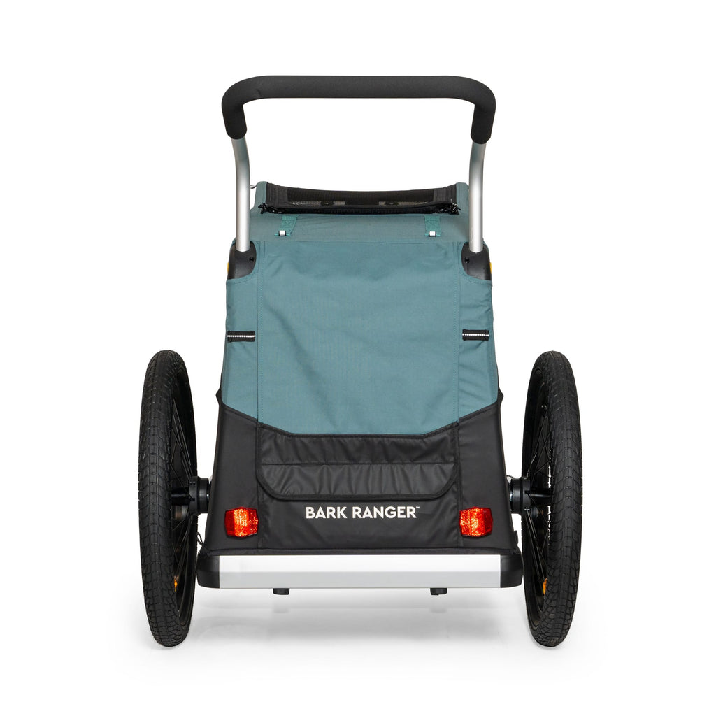 Convertible Dog Bike Trailer and Stroller for Medium or Large Dogs, Roll-Up Windows and 75- or 100-Lb Capacity source image 4