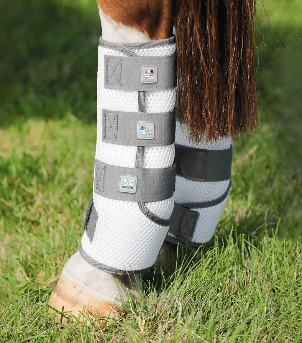 Horse Fly Boots in Breathable 3D Sports Mesh, Ventilated Leg Protection for Front or Hind Use source image 4