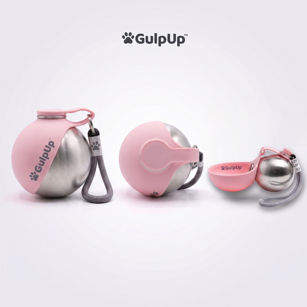 Portable Dog Water Bottle and Snack Bowl, Leak-Proof Clip-On Design for Hands-Free Walks and Travel source image 4