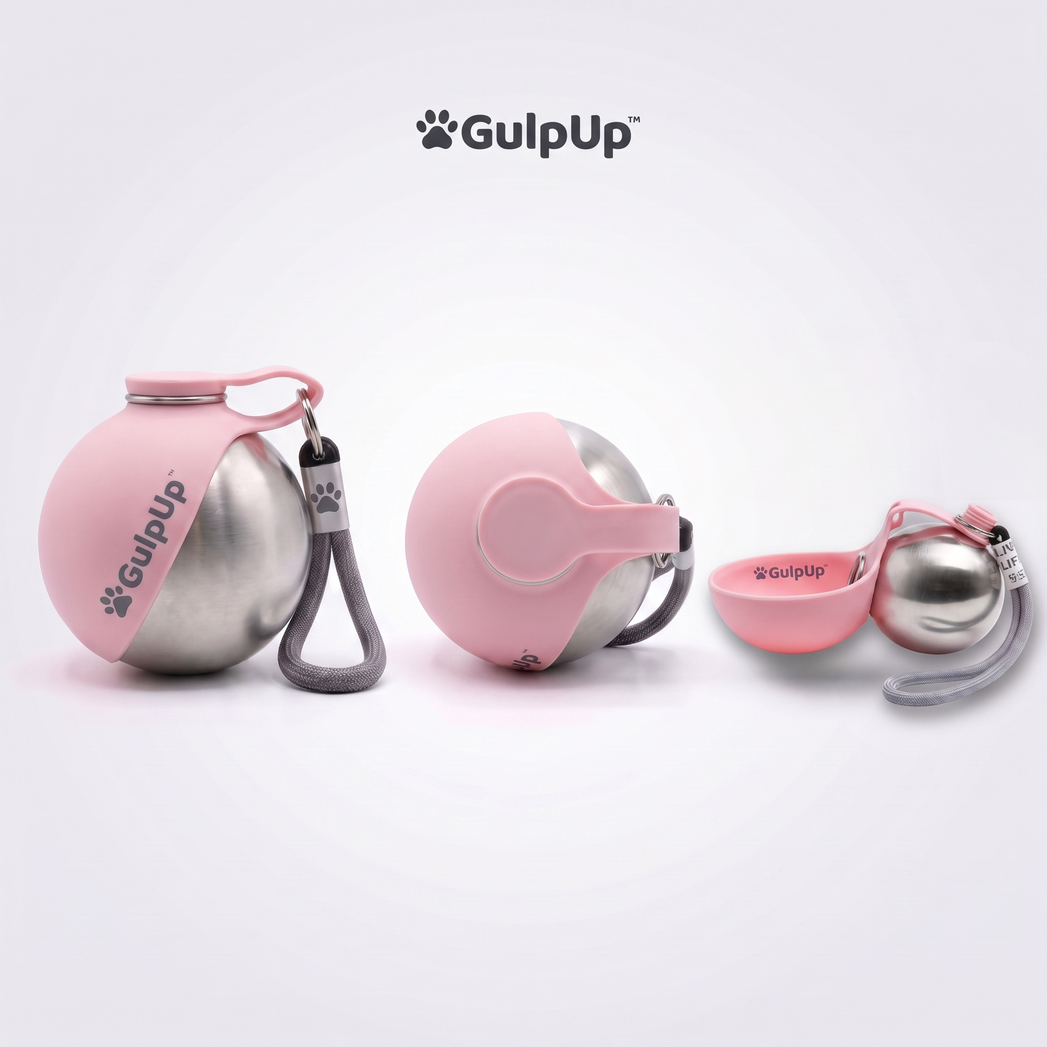 Portable Dog Water Bottle and Snack Bowl, Leak-Proof Clip-On Design for Hands-Free Walks and Travel source image 4