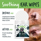 Biodegradable Dog Ear Wipes for Daily Cleaning, 100 Pre-Soaked Pads to Remove Dirt, Wax and Odor source image 4