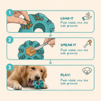 Natural Rubber Treat-Dispensing Dog Toy, Flexible Dental Chew Ball for Fetch in 6 cm and 7 cm Sizes source image 4