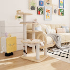 Transformable Cat Tree for Large Cats, Modular Tower with Hammock and Three Flexible Layouts for Multi-Cat Homes source image 4