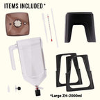 Brine Shrimp Hatchery Kit in 700 ml and 2 L Sizes, Impact-Resistant Vessel with Stand and Valve source image 4