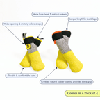 All-Season Dog Boots, Flexible Grip Soles in a Lightweight Set of Four for Hot Pavement and Winter Walks source image 4