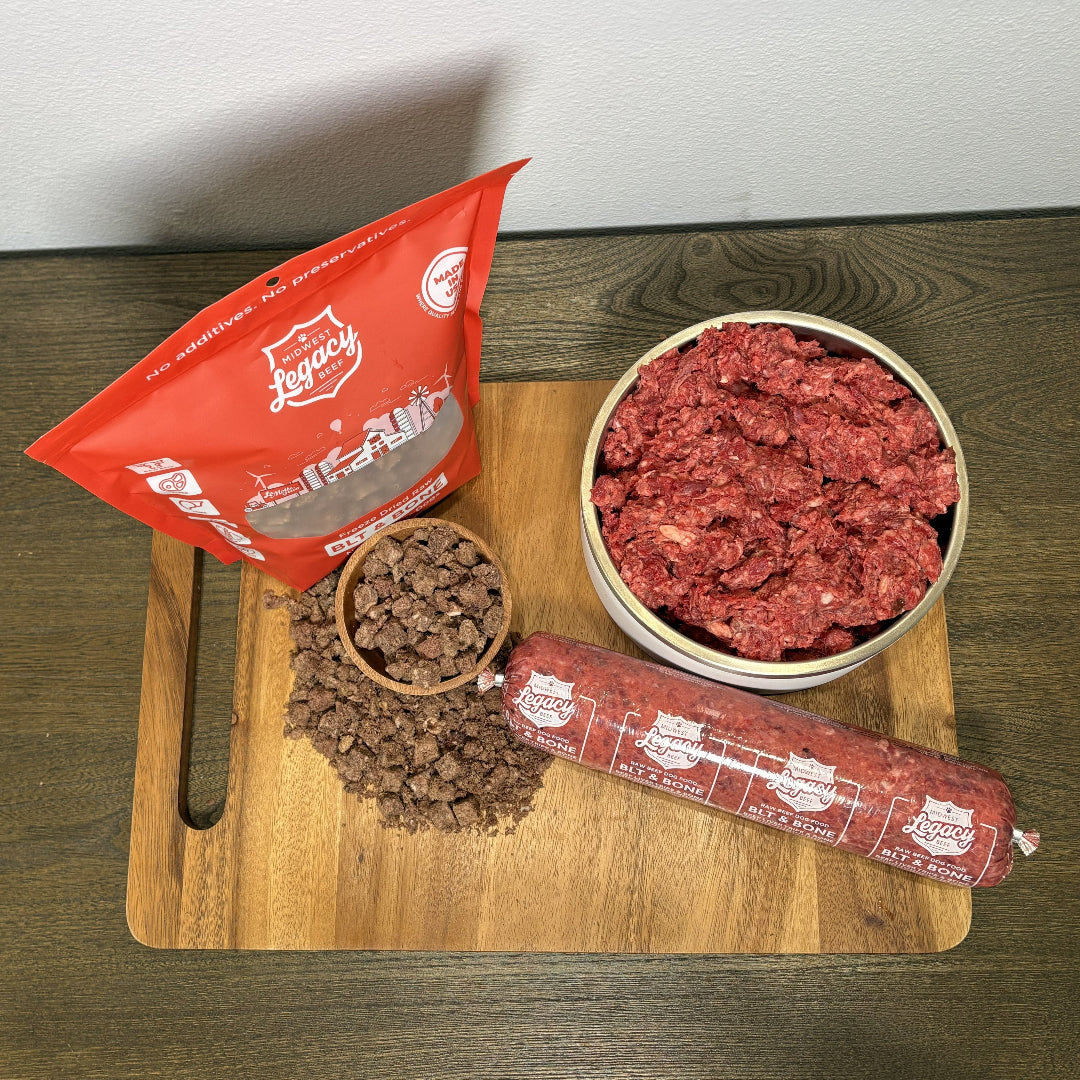 Freeze-Dried Beef Dog Food, 68% Beef Recipe with Ground Bone and Green Tripe in Five Bag Sizes source image 4
