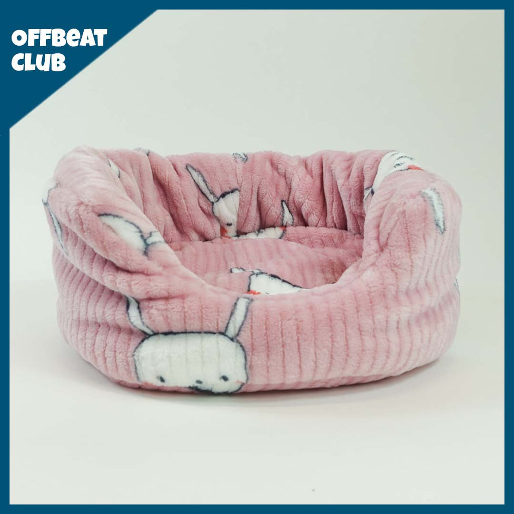 Guinea Pig Plush Play Set for Daily Hideaway and Rest Time, Three-Piece Package in Pink or Gray source image 4