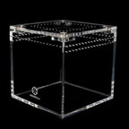 Four-Inch Acrylic Tarantula Terrarium, Compact Cube in Standard, Mesh, Max-Vent and Canopy Lid Styles source image 4