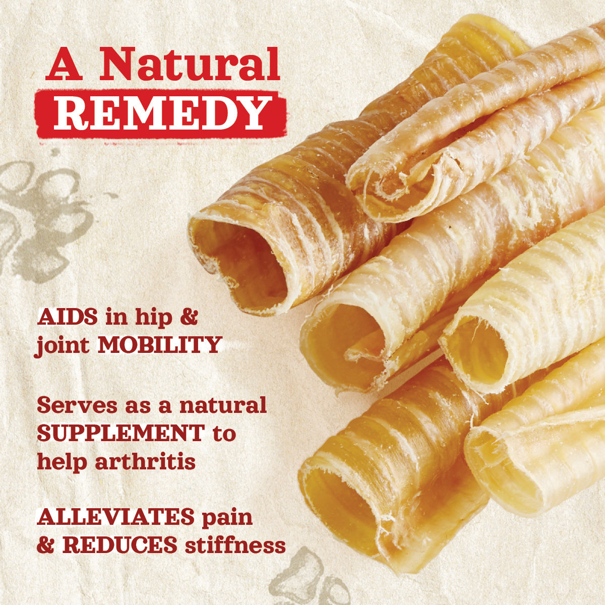 12 Inch Beef Trachea Dog Chews, Single-Ingredient Grass-Fed Treats in an Eight Pack for Supervised Chewing source image 4