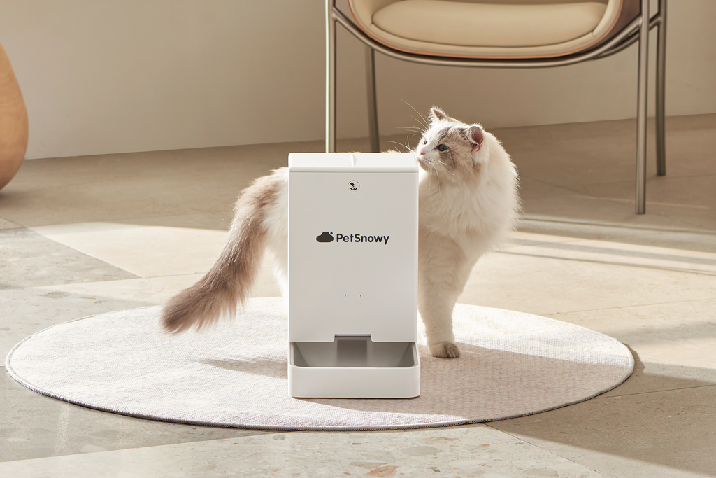 Automatic Cat Feeder, Anti-Clog 1.05-Gallon Dispenser Offering 10 Custom Feeding Schedules source image 4