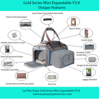 Expandable Soft-Sided Airline Pet Carrier, Two-Inch Taller Cabin for Ventilated and Secure Travel source image 4