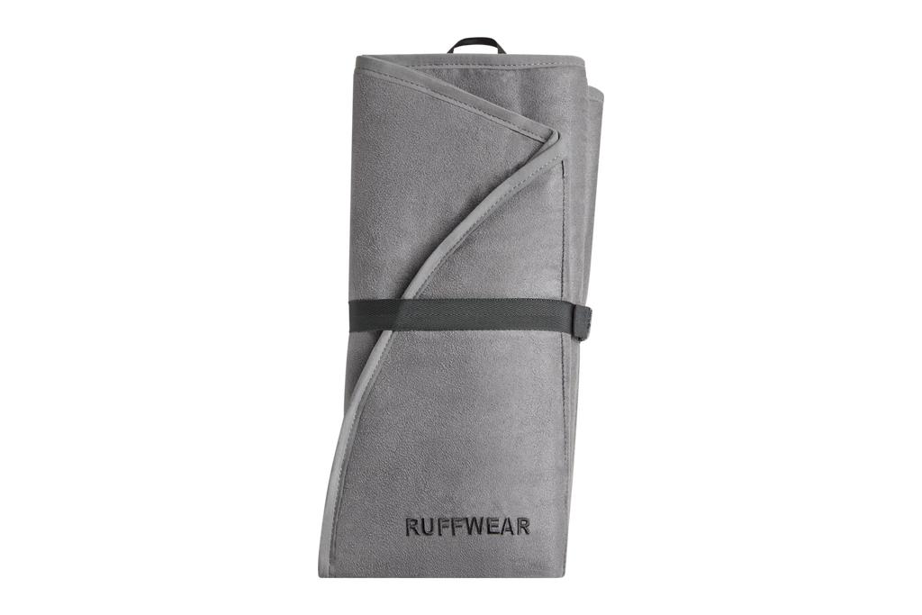 Folding Camping Dog Pad in Cloudburst Gray, Insulated Portable Bed for Backpacking and Car Trips source image 4