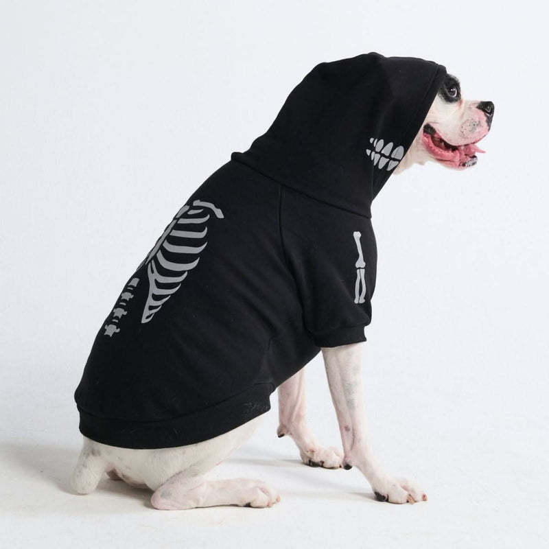 Reflective Skeleton Halloween Dog Hoodie product image 4